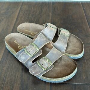 Women’s Mountain Sole Brown leather sandals size 8